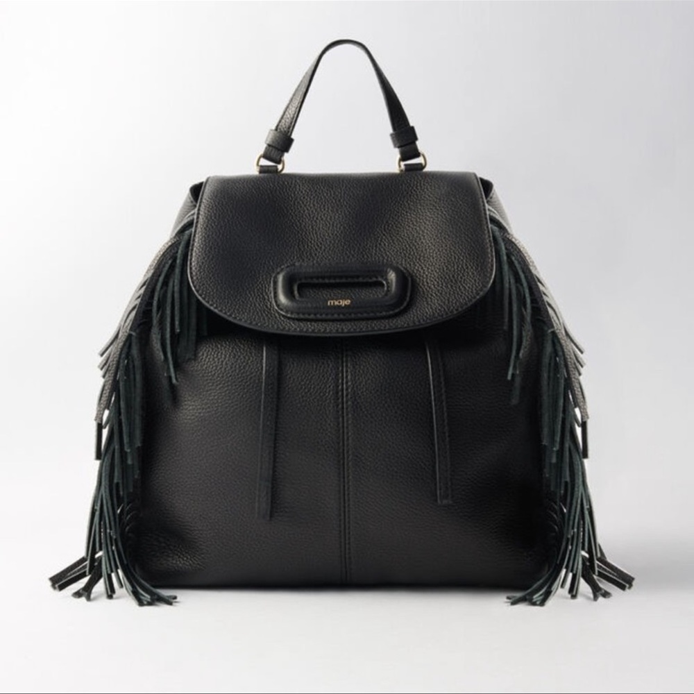 FINAL SALE!!!!! Maje Fringe Leather Backpack